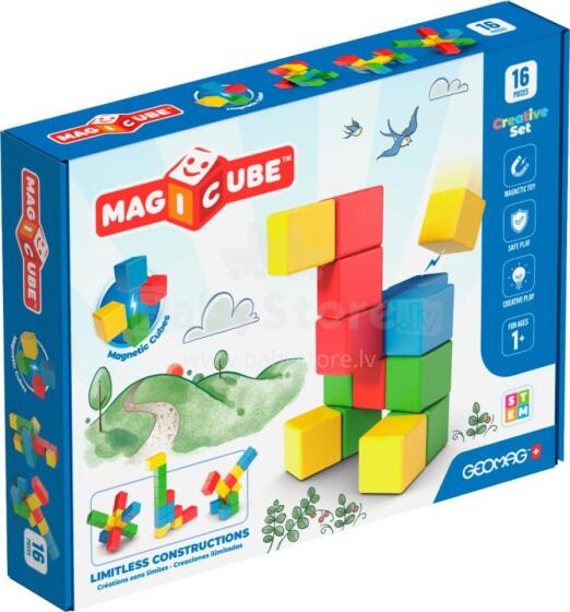 Magnētiskie klucīši - Radošais komplekts (16 gab.)