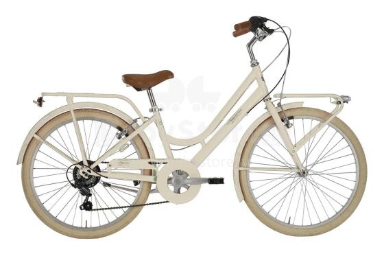 Milly 24 CTB 6S Girls' City Bike, 24, Yellow Cream