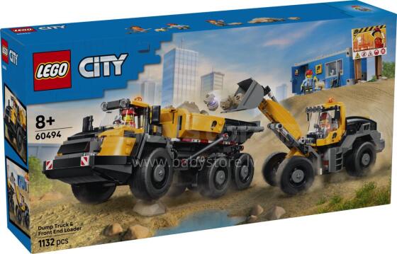 LEGO City Atkritumu Kravas Auto un Frontālā Iekrāvēja