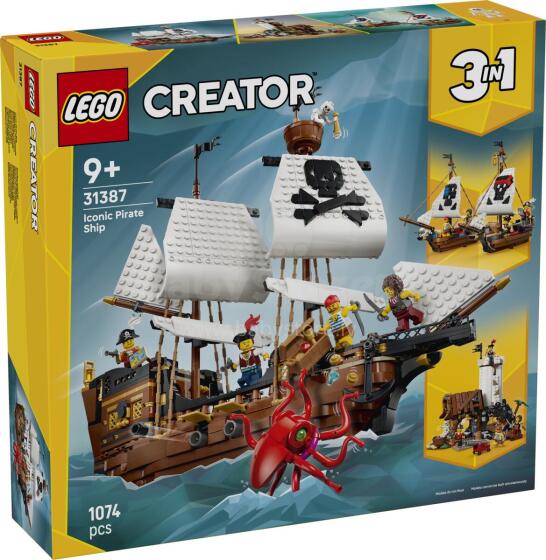 LEGO Creator Ikoniskā Pirātu Kuģis