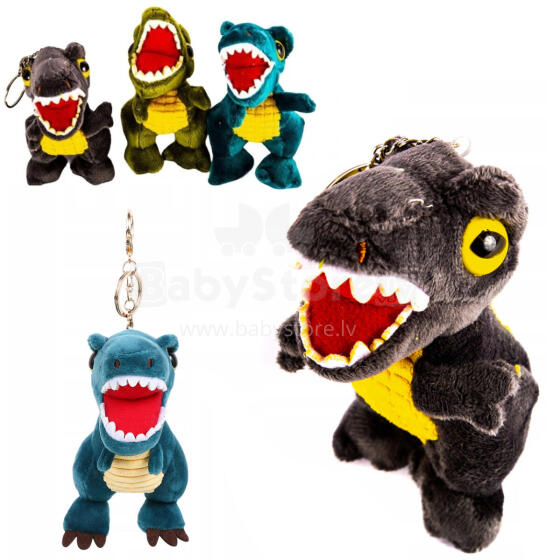 BRELOK PLUSZOWY DINOZAUR 4 KOLORY