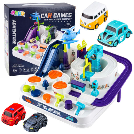 Car Obstacle Course Interactive Educational Parking Lot 4 Cars