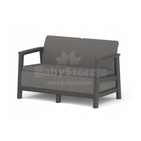 Garden sofa two-seater Scandi Linea 2 Seater Sofa gray