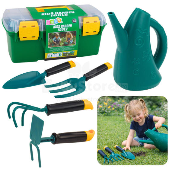 Little Gardener's Set in a Suitcase Garden Tools for Children 6 pcs.