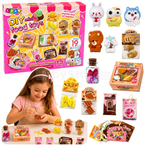 DIY Crafting Decorating Squishy Mini Sweets Snacks Kit