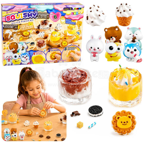 Creative Plastic Kit for Creating Squishy, ​​Decorative Sweets, and Drinks DIY