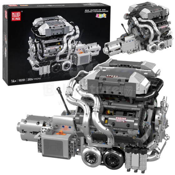 Конструктор Блоки Двигатель V8 Коробка передач 2024 г.