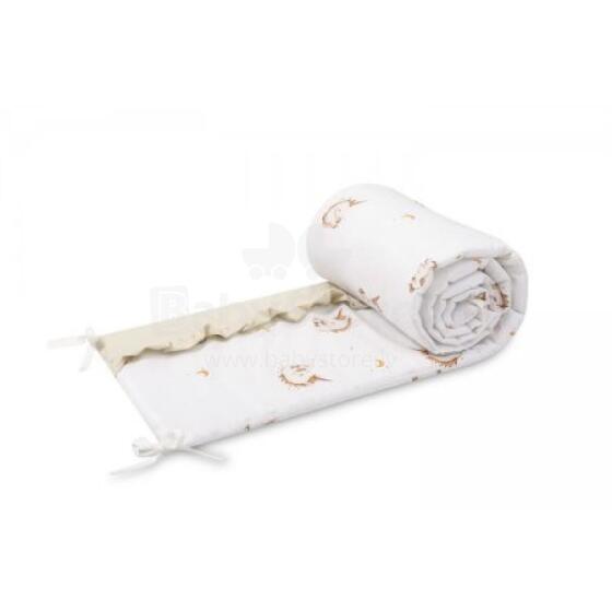 Sensillo Bumper Art.223048 Unicorn Beige  Crib bumper 180x30cm