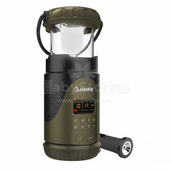 Hawk HWRDI430GN Radio Solar Dynamo With Flashlight