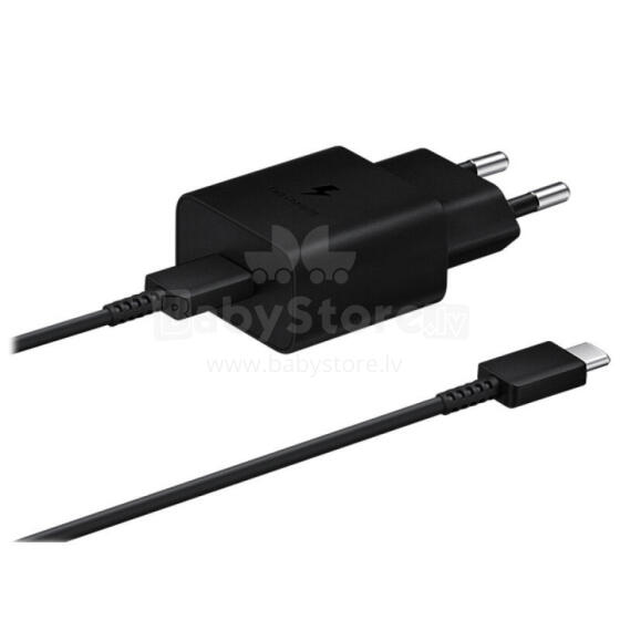Samsung EP-T1510XBEGEU 15W зарядка + кабель USB-C черная (EU Blister)