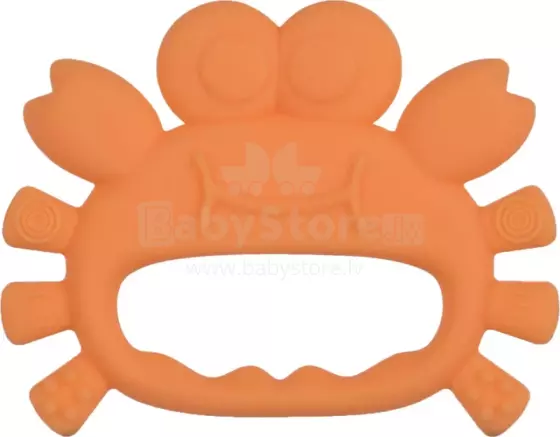 Baboo Silicone Teether Crab Art.296459 Augstākas kvalitātes - silikona grabulis (100% dabisks)