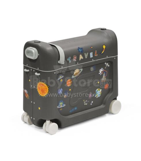 Stokke Parent-Child Travel Kids Luggage Art.296467 Midnight Grey   Čemodāniņš-sēdeklis ar riteņiem 3in1