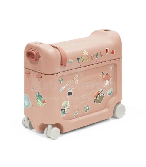 Stokke Parent-Child Travel Kids Luggage Art.296469 Coral Pink Čemodāniņš-sēdeklis ar riteņiem 3in1