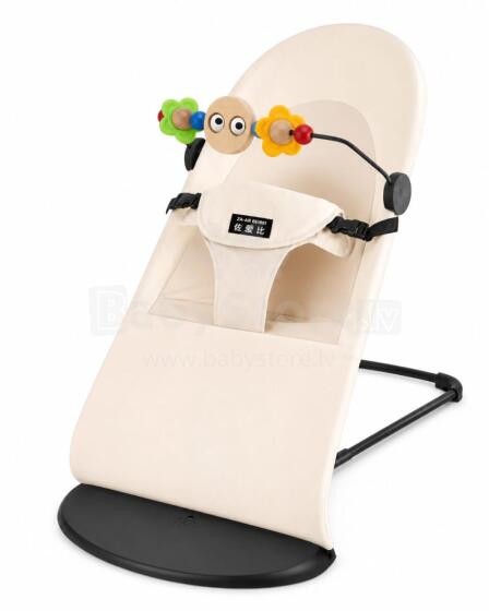 Bouncer Balance Soft Art.296474 Beige Эргономичное кресло - шезлонг для малышей(аналог Babybjorn Balance Soft )