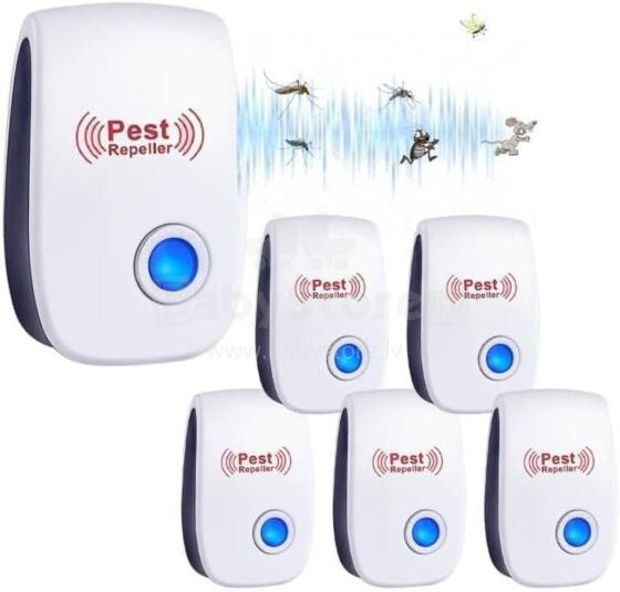 Ultrasonic Pest Repellents Art.296479 Ultrasonic Pest Repellents, Mice, Mosquitoes, Flies, Cockroaches, Insects, Spiders, Mosquito Repellent,1 psc