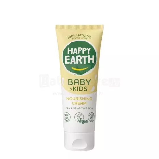 Happy Earth Nourishing Cream Art.296510 100% натуральный питательный и защитный крем для младенцев и детей, 75 мл