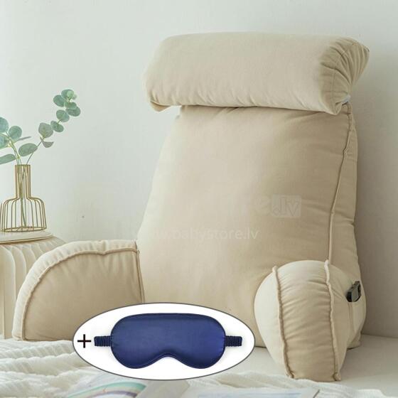 Basic CS Lline Care & Support Large Reading Pillow  Art.296547 Champagne Large reading pillow, back support pillow with removable neck cushion