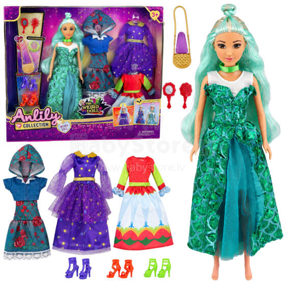 Anlily Weird Doll with Fantasy Costumes, Dresses, Accessories, Shoes