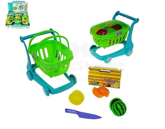 WÓZEK ZAKUPOWY Z OWOCAMI 17 CM