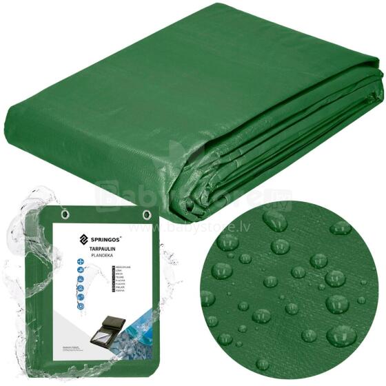 Tarpaulin 2 x 3 m Dark Green/Silver GA2137