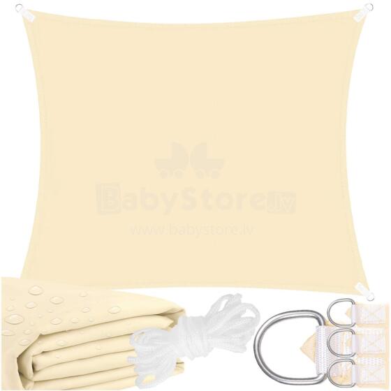 Beige Sun Shading Sail 4 x 4 m SN0053
