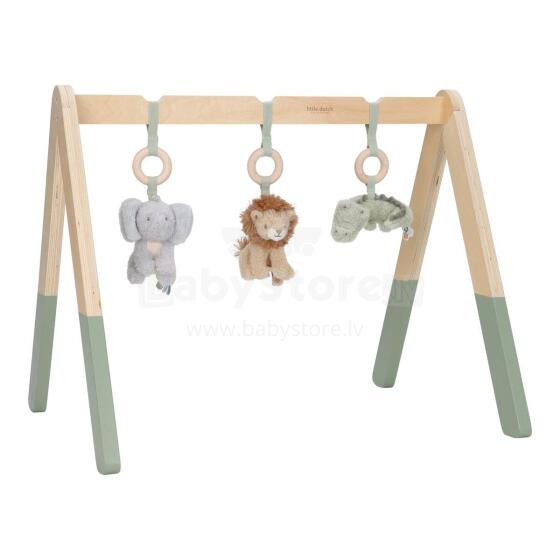 Little Dutch Wooden Baby Gym Safari Friends FSC Art.8310