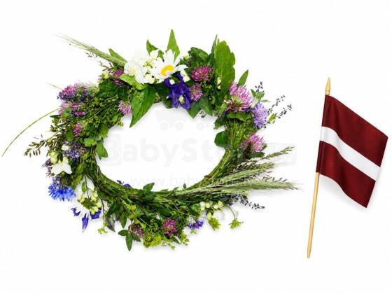 Bebe Basic Made in Latvia Art.296910  Wreath of St. John, with ties, Ø25 cm.