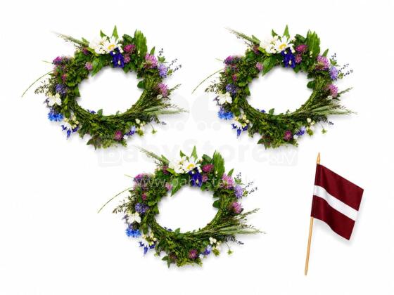 Bebe Basic Made in Latvia Art.296913  Wreath of St. John, with ties, Ø25 cm.