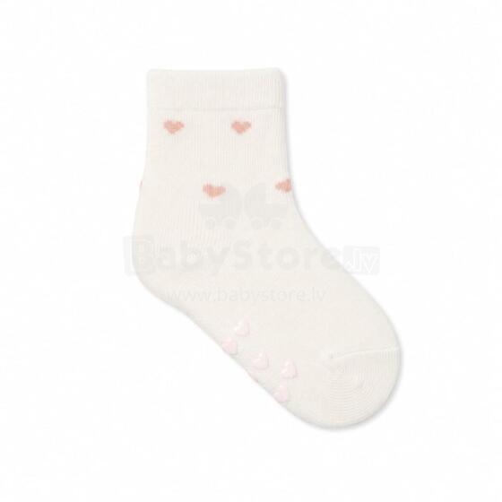 So Cute Сotton Natural  Socks Art.296947 Pink Cotton socks for newborns