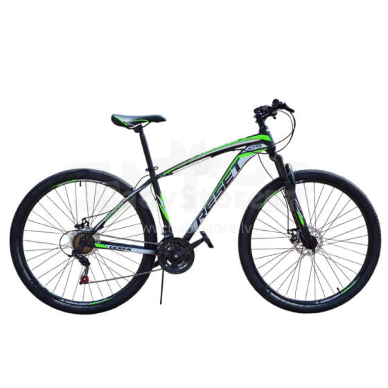 Kalnu velosipēds Reset Derek Black/Green (Rata izmērs: 29 Rāmja izmērs: L)