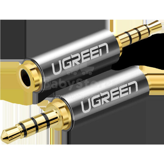 UGREEN 20501 Adapter 2.5 mm micro jack male to 3.5 mm mini jack female (gray)