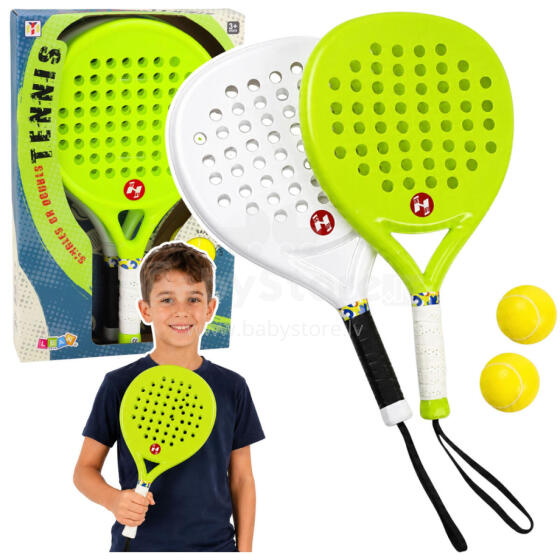 Pludmales un Dārza Tenisa Sporta Komplekts ar Raketēm un Putu Bumbām