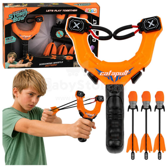 Sports Set of Skill Slingshot with Whistling Arrows Orange 15M