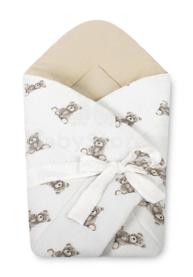 BABY WRAP MUSLIN 75x75 TEDDY BEIGE