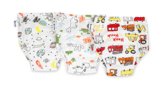 TRAINING PANTIES SNUGGI 3-PACK CARS & COSMOS