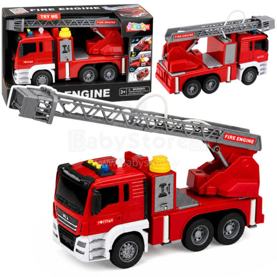 Fire Truck with Boom, Water Pouring Function, Lights and Sounds