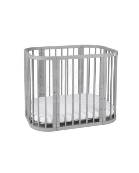 Waldin  Bed Crib  5 in 1 Art.297547 Vintage Многофункциональная деревянная кроватка-трансформер 5 в 1 с матрасом