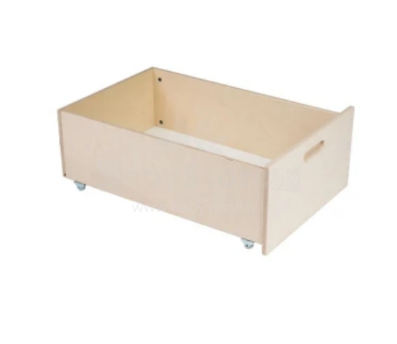 Waldin  Drawer 7 in 1 Collection Art.297554 Natural Uzglabāšanas atvilktne ir saderīga gan ar klasisko 7-in-1 gultiņu, gan ar ovālo 7-in-1 gultiņu.