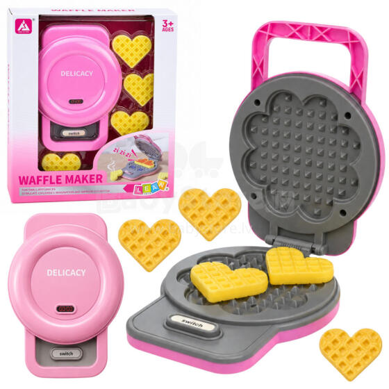 Waffle Maker for Kids - Waffles with Color Changing Lights and Sounds - Pink
