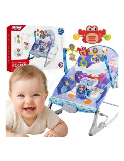 WOOPIE BABY Rocking Chair 2in1 Interactive Crab Vibrations Melodies