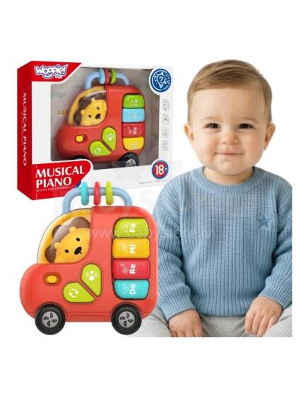 WOOPIE BABY Interactive Piano Bus Lion Musical Organs Sounds Lights 18m