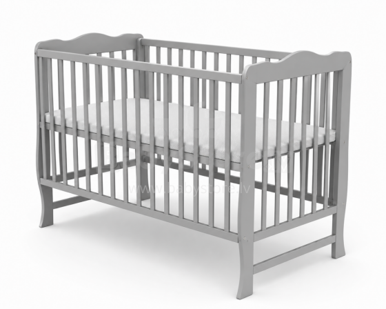Elf Bed Juniper Art.298075 Grey Детская деревянная кроватка 120x60см