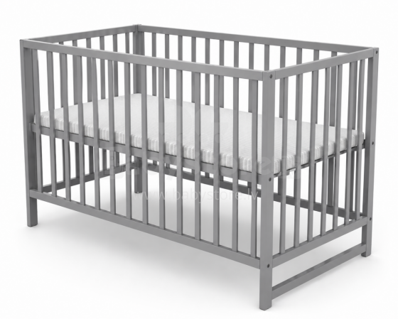 Elf Bed Сlassic  Art.298082 Grey Детская деревянная кроватка 120x60см