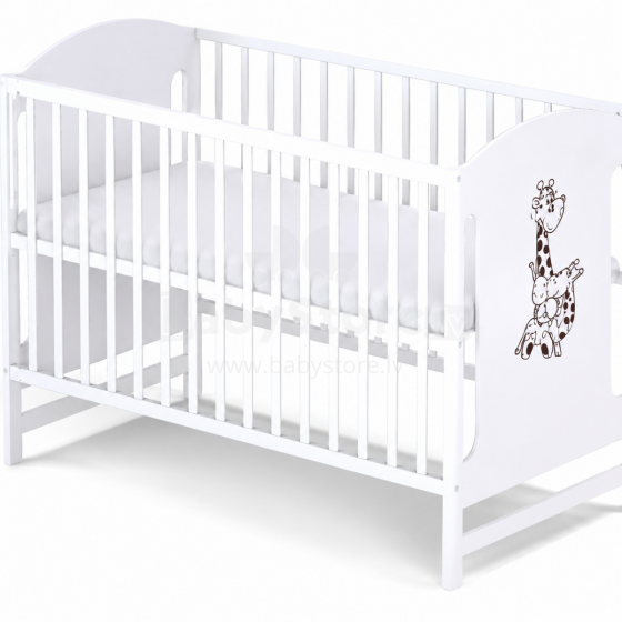Elf Bed Meadow Art.298165 White Bērnu koka gulta  120x60cm