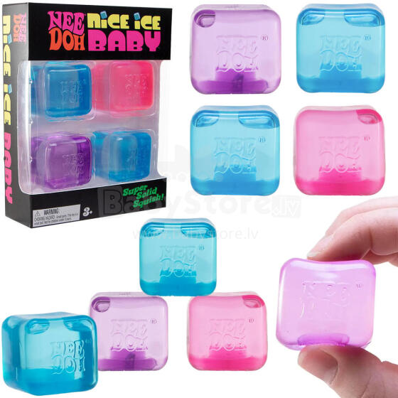 GNIOTEK SQUISHY KOSTKI GALARETKA 4 SZT