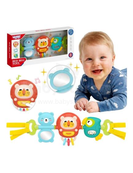 WOOPIE BABY Ratiņu Gultiņa Karājošais Sensora Mūzikas Rotaļlietu Spogulis 6m+