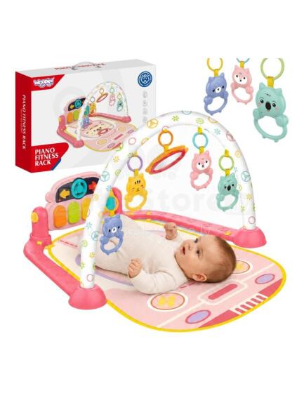 WOOPIE BABY Izglītojošs interaktīvs spēļu paklājs ar klavierēm zīdaiņiem 3in1