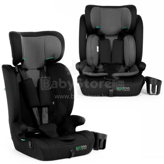 Bērnu automašīnu sēdeklis augumam 76-150 cm R129 dzērienu turētājs ECOTOYS