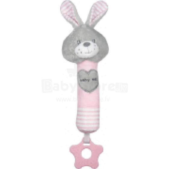 BabyMix Rotallieta ar pīkstuli RABBIT pink 19392PR