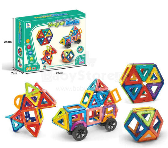 Bloki - 40380 / k1556 - MAGNETISKI - 60 gabali